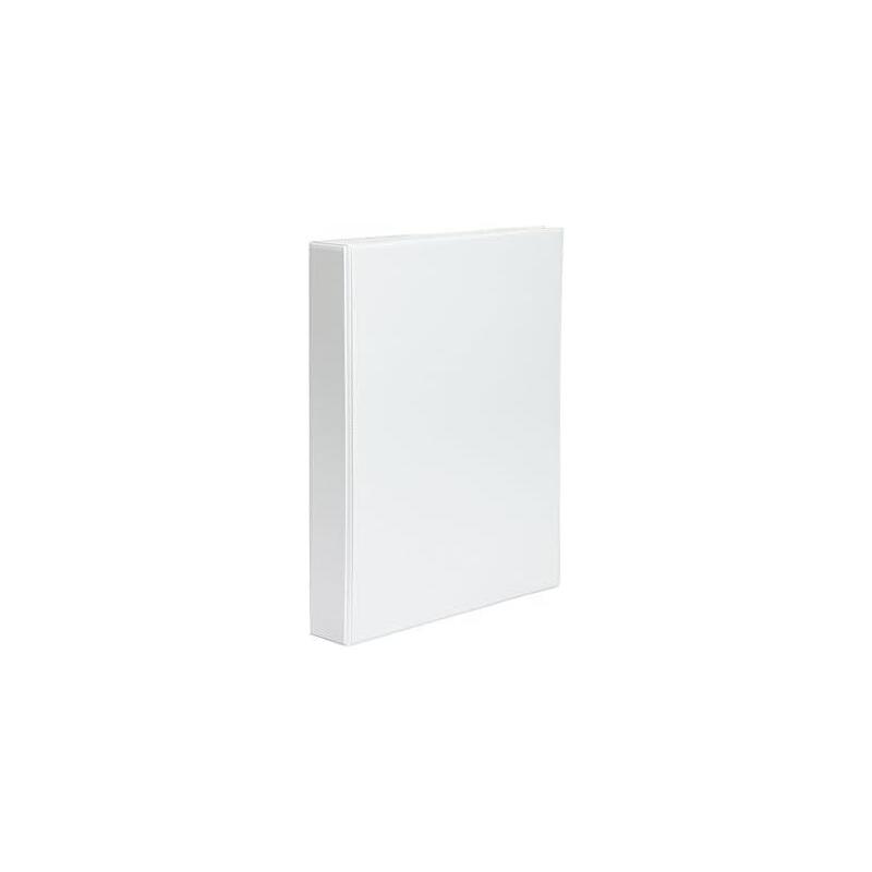 Pardo Carpeta Canguro A4 2 Anillas 16mm - Bolsa En Lomo Y Portada - Blanco