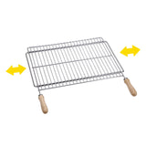 Parrilla Barbacoa Extensible 70x40cm Acero Zincado