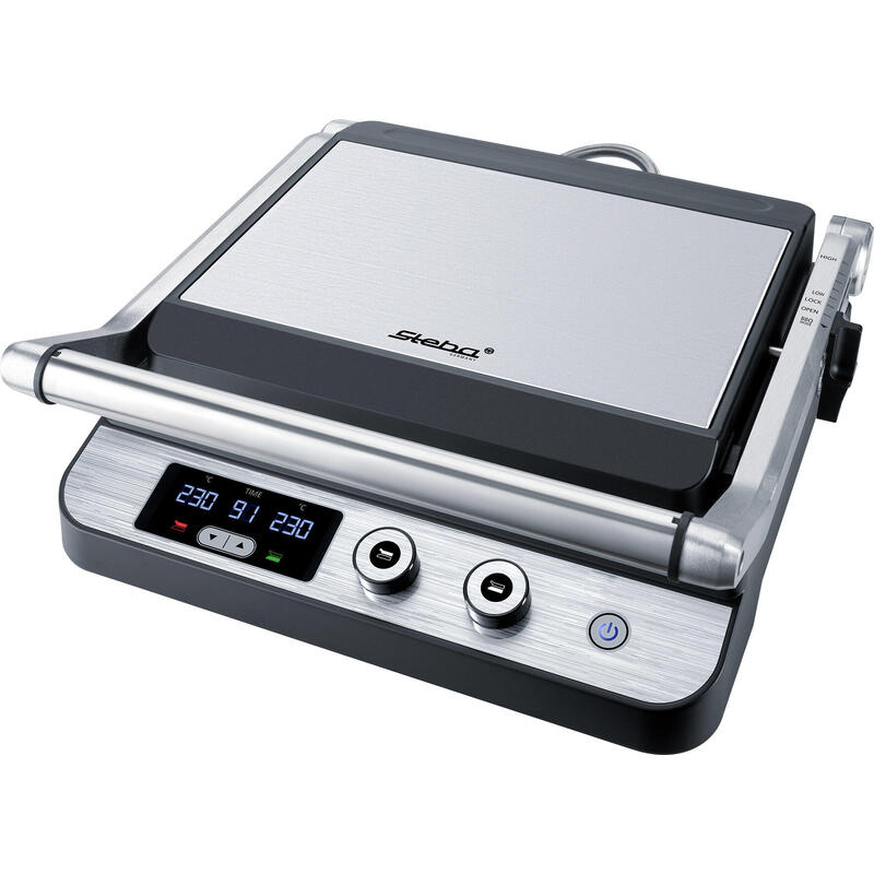 Parrilla De Contacto Steba Fg 120 Plateada, 1.800 W Fg 120