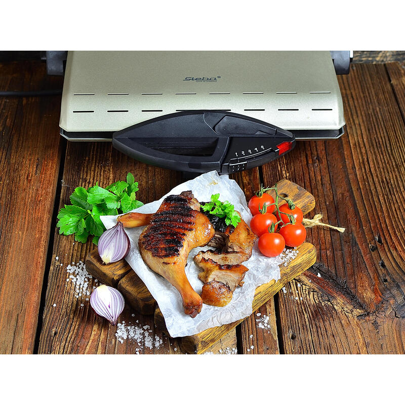 Parrilla De Contacto Steba Pg 4.4 Champán/Negro, 2.000 W 161500