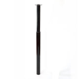 Pata Extensible Cilíndrica, Modelo 406e, De Acero Con Acabado Negro, Ø60 X 710/1100 Mm