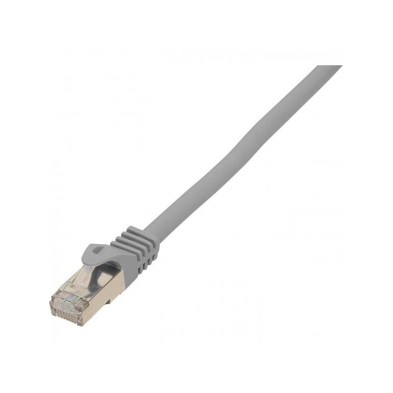 Patchk.Cat6a S / Ftp 0,25m Gris Rj45 Sin Halógenos (Lszh)