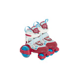Patines Sobre Ruedas Hudora My First Quad Tamaño Led. 30-33, Patines Rojo/Azul Claro, Con Iluminación Led 22053