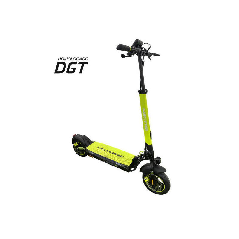 Patinete Electrico Mascooter S4  Motor 600w - Homologado Dgt - Autonomia Hasta 25km - Carga Maxima 120kg - Ruedas 10" -