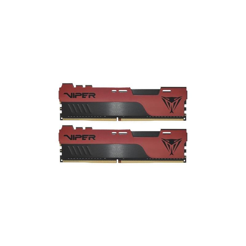 Patriot Dimm 64 Gb Ddr4-4000 (2x 32 Gb) Kit Dual, Ram Negro/Rojo, Pve2464g400c0k, Viper Elite Ii, Intel Xmp Pve2464g400c0k