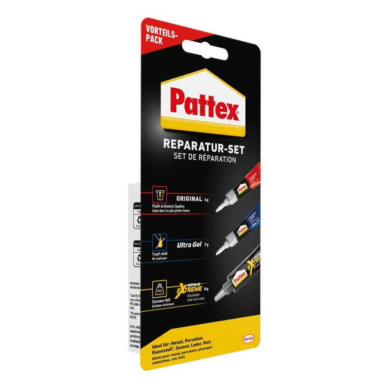 Pattex Reparatur-Set Sek.Kleber Flüssig & Gel+Repair Extreme