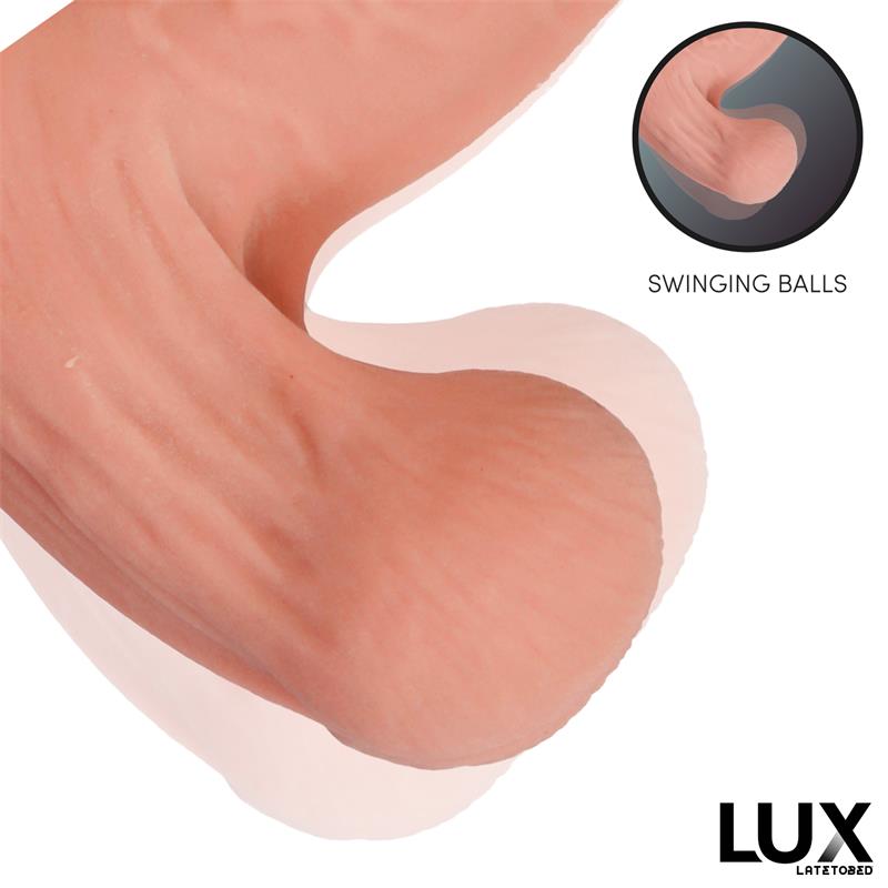 Paul Dildo Triple Densidad Con Testículos Oscilantes 8.2