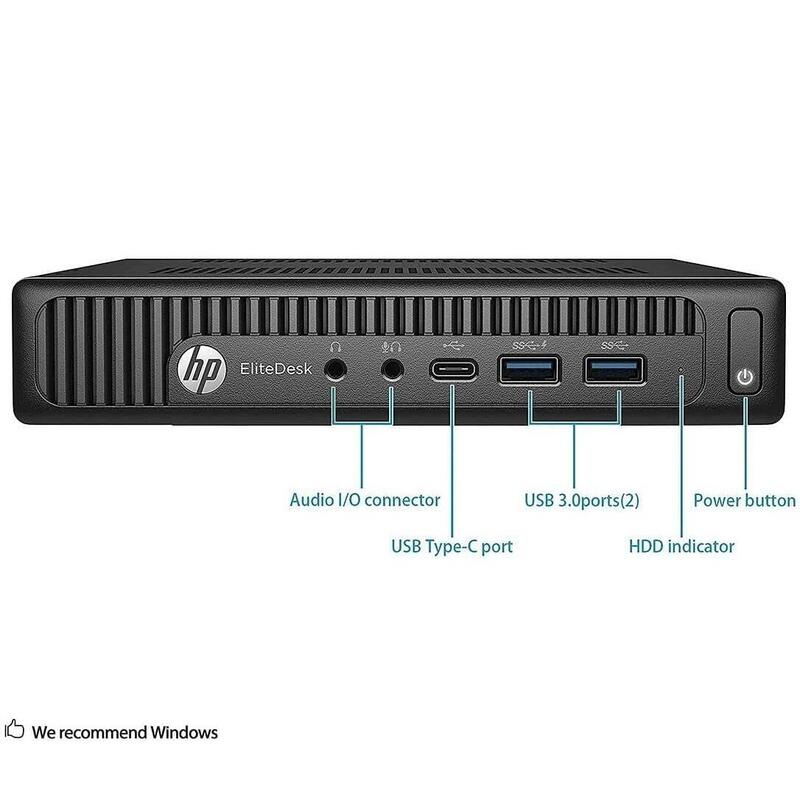 Pc Reacondicionado  Hp Elitedesk 800 G2 Mini I5-6400t 8gb 240gb Ssd Win 11 Pro Instalado 1 Año De Garantia