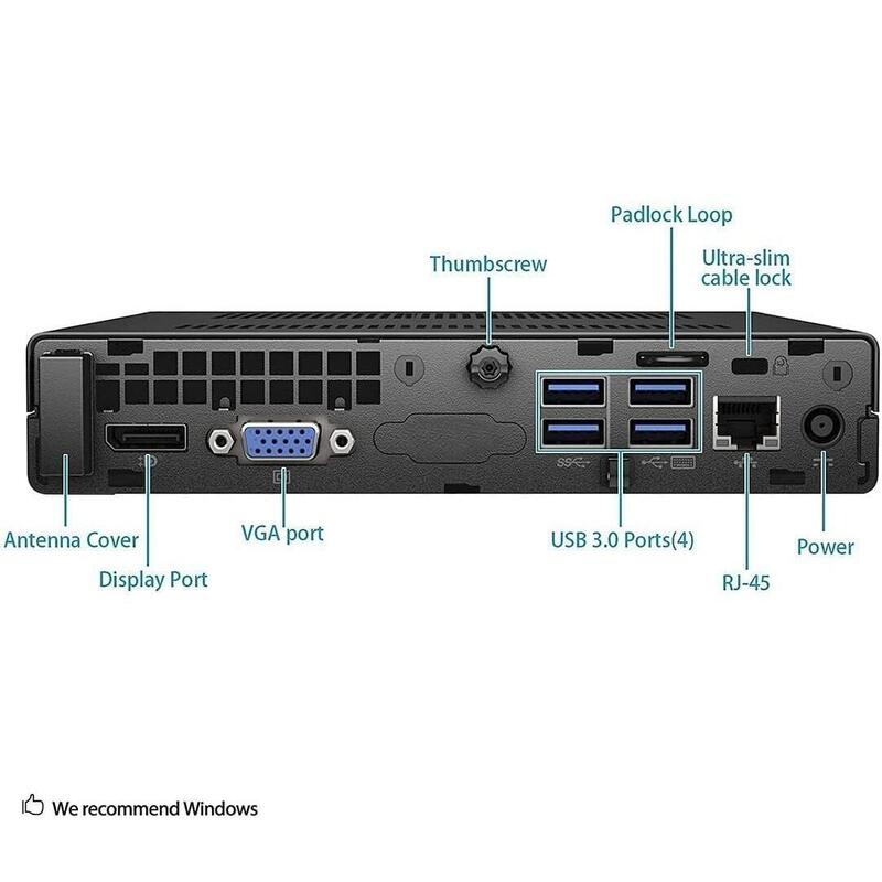 Pc Reacondicionado  Hp Elitedesk 800 G2 Mini I5-6400t 8gb 240gb Ssd Win 11 Pro Instalado 1 Año De Garantia