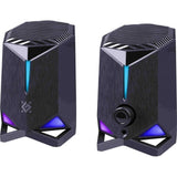 Pc Speakers Rocket 2.0 6w Led Usb Black