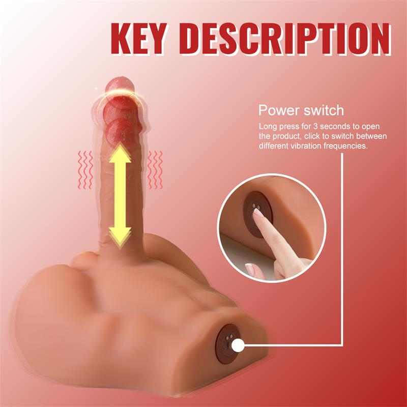 Peel Masturbador Con Dildo Y Ano Ass Con Vibración Y Thrusting
