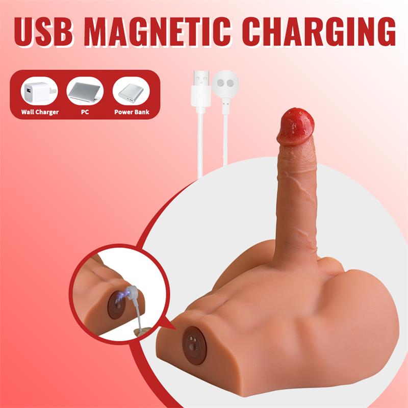 Peel Masturbador Con Dildo Y Ano Ass Con Vibración Y Thrusting