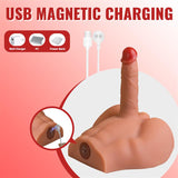 Peel Masturbador Con Dildo Y Ano Ass Con Vibración Y Thrusting