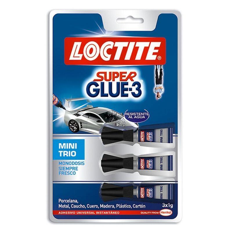 Pegamento En Tubo Loctite Super Glue-3 Mini Trio 3 X 1g