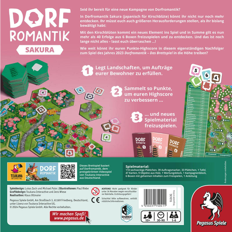 Pegasus Village Romance - Sakura, Juego De Mesa 51243g