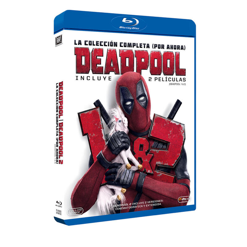 Pelicula Deadpool 1+2 Blu-Ray