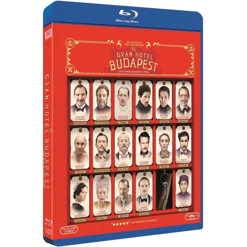 Pelicula El Gran Hotel Budapest Blu-Ray