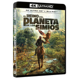 Pelicula El Reino Del Planeta De Los Simios (4k Uhd) - Bd Blu-Ray