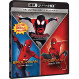 Pelicula Pack Spider-Man (Homecoming - Lejos De Casa - Un Nuevo Universo) (4k Uhd + Blu-Ray) Blu-Ray