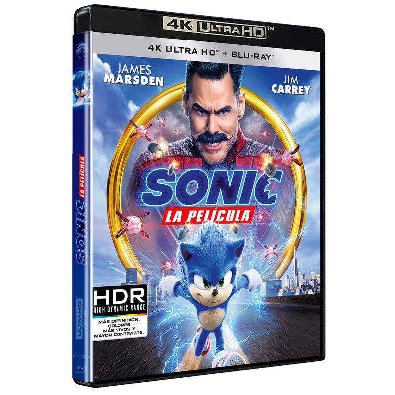 Pelicula Sonic: La Película  Blu-Ray