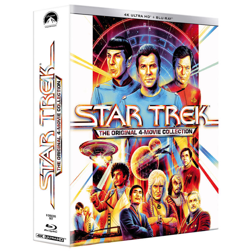 Pelicula Star Trek The Original 4-Movie Collection (4 Uhd + 4 Bd) - Bd Blu-Ray