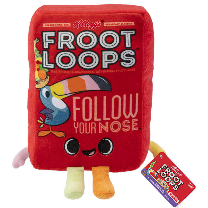 Peluche Kelloggs Froot Loops Cereal Box 17,5cm