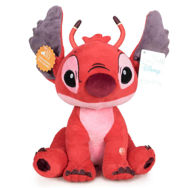 Peluche Leroy Stitch Disney Soft Sonido 30cm