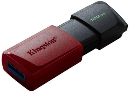 Pendrive Kingston Datatraveler Exodia M Memoria Flash 128Gb Usb 3.2 Gen 1 Dtxm/128Gb - Con Tapa Movible (Negro + Rojo)