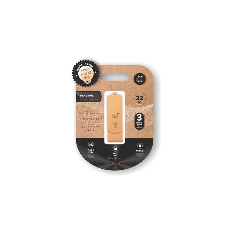 Pendrive 32gb Tech One Tech Ecotech Usb 2.0