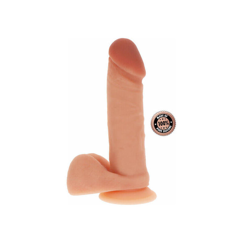 Pene Realístico De Silicona Con Testículos 18cm