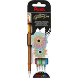 Pentel Hybrid Dual Metallic Pack De 4 Boligrafos De Bola Con Tinta Gel Brillante - Punta 1mm - Trazo 0.5mm - Colores