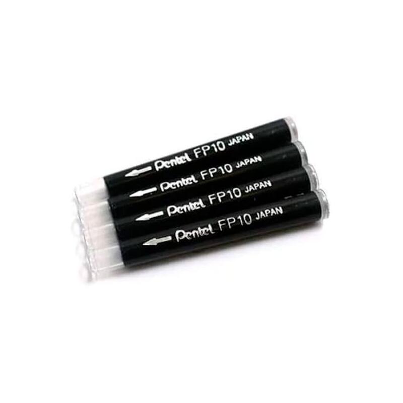 Pentel Recambio Brush Fp10 Pack De 4 Gfpk3 Negro