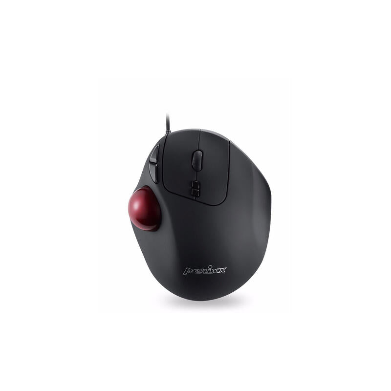 Perixx Perimice-517, Ratón Ergonómico Trackball, Cable Usb, Negro