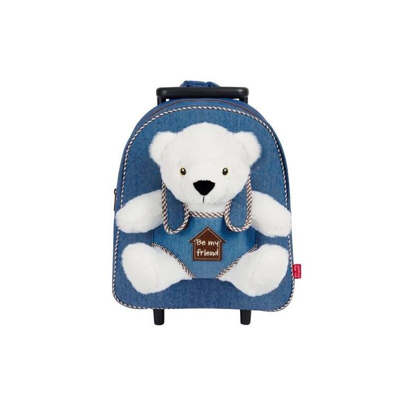 Perletti Trolley Con Peluche Extraible Oso Perry 38x28x11 Cm