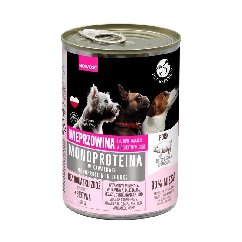 Pet Republic Monoprotein Pork - Comida Húmeda Para Perros - 400g