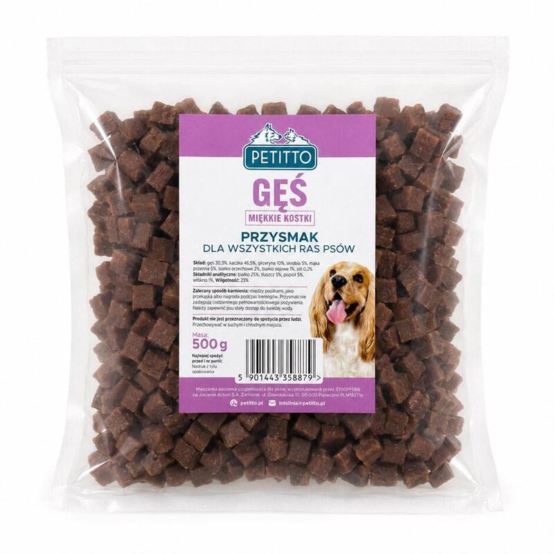Petitto - Wapienne Kostki Z Gesia- Para Perro 500g