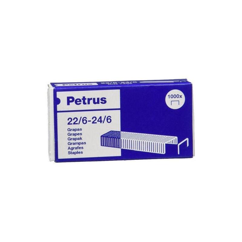 Petrus Grapas 22/6-24/6 Galvanizadas -Caja De 1000 -25u-