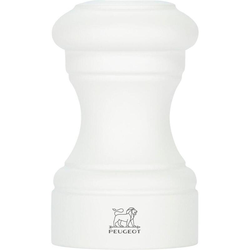 Peugeot Bistro Salzstreuer Buchenholz Weiss Matt 9 Cm