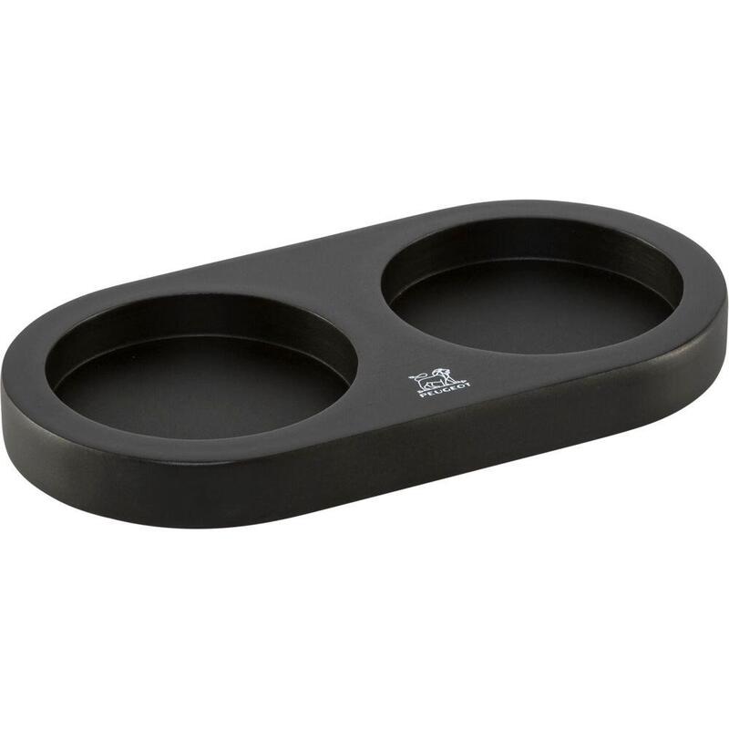 Peugeot Linea Bambus Mühlen- Untersetzer 16cm Mattschwarz