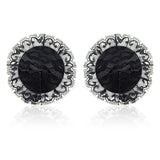 Pezoneras Con Encaje Negro