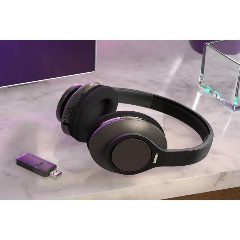 Philips 6000 Series Tah6206bk/00 Auricular Para Tv Inalámbrico Over-Ear, Negros