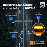 Philips Baliza Conetada Dgt 3.0 Homologada V16