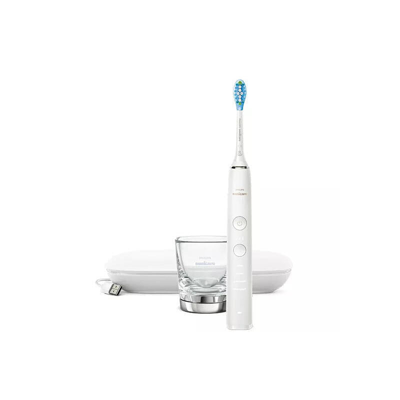Philips Diamondclean Cepillo De Dientes Elã©Ctrico Hx9911/27 Recargable, Para Adultos, Nãºmero De Cabezales De Cepillo Incluidos 1, Nãºmero De Modos De Cepillado De Dientes 4, Tecnologã­A Sã³nica, Blanco