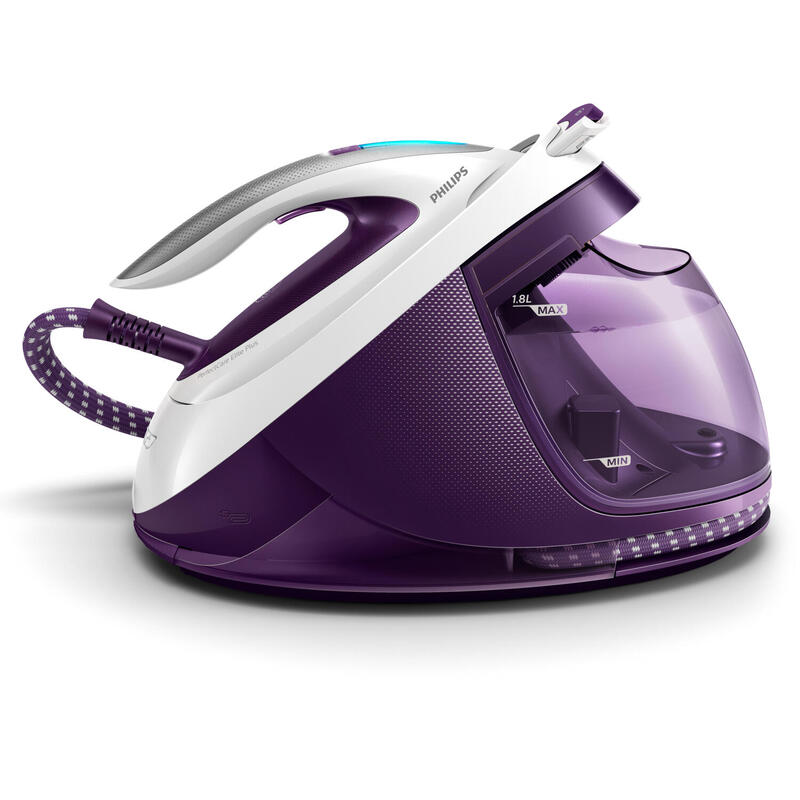 Philips Gc9660/30 Estación Plancha Al Vapor 2700 W 1,8 L Suela De T-Ionicglide Púrpura, Blanco