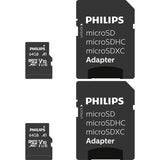 Philips Microsdxc 2-Pack    64gb Class 10 Uhs-I U1 Incl. Adapter