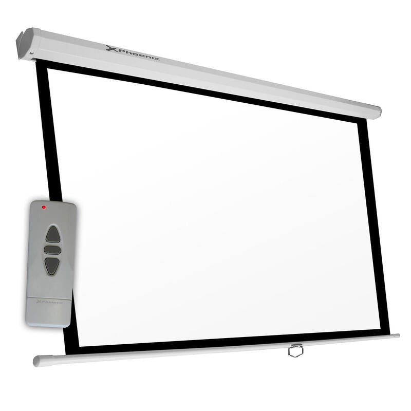 Phoenix Pantalla Electrica Videoproyector Pared Y Techo 100'' Ratio 4:3 / 16:9 2m X 1.5 M Posicion Ajustable / Carcasa Blanca / Tela Super Resistente