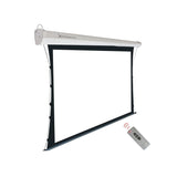 Phoenix Pantalla Electrica Videoproyector Pared Y Techo Tensionada 112" Ratio 1:1 / 16.9 / 4:3 2m X 2 M Posicion Ajustable Ultra Silenciosa Elimina Arrugas Carcasa Blanca / Tela Super Resistente