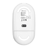 Phoenix Rebble Ratón Inalámbrico Bluetooth O 2.4 Ghz Con Receptor Usb Clic Silencioso Para Porttil Notebook Pc Chomebook Mac Color Blanco