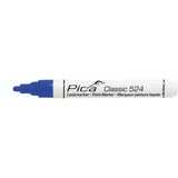 Pica Classic Industrial Paint Marker, 2-4mm Bullet Tip, Blue