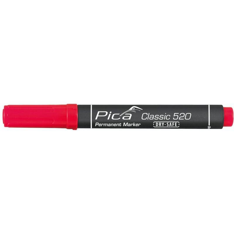 Pica Permanent Marker 1-4mm, Round Tip, Red